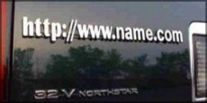 Domain name plates are a great advertising tool